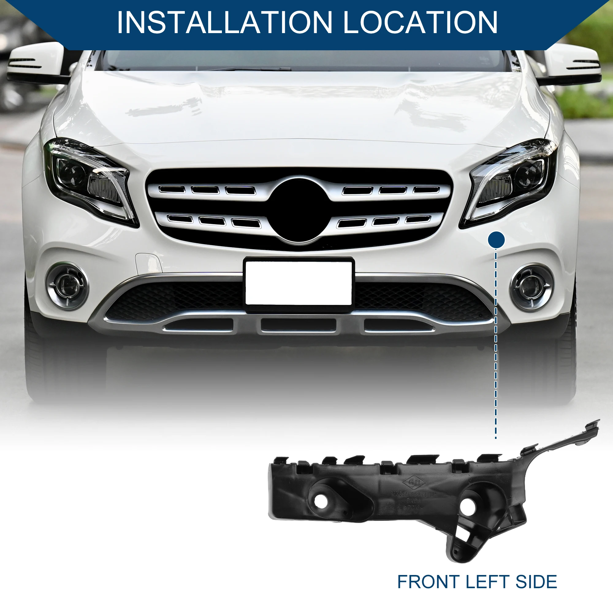 BHN1500U1E Soporte parachoques delantero izquierda Mazda 3 2014-2018