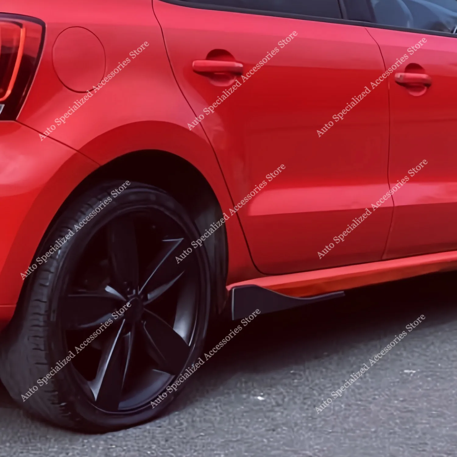Faldones laterales ABS negro brillante VW Polo MK5 6R TSI GTI - imagen 3