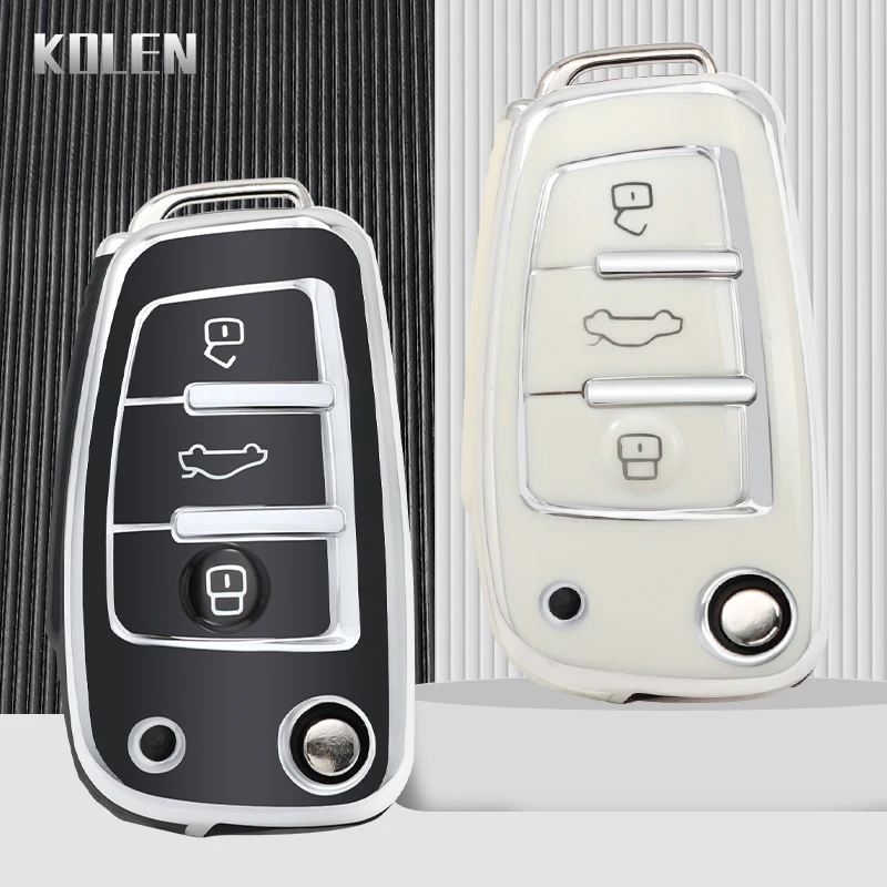 Funda de llave TPU Audi A3 8L/8P, A4 B6-B8, A6 C5-C6, TT, Q3, Q7 - imagen 3