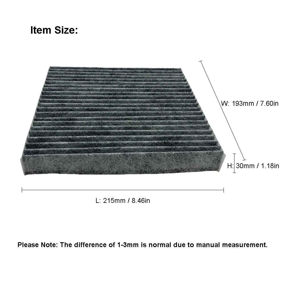 Filtro aire habitáculo carbón activo – Toyota RAV4, Land Cruiser Prado, Lexus NX - imagen 5