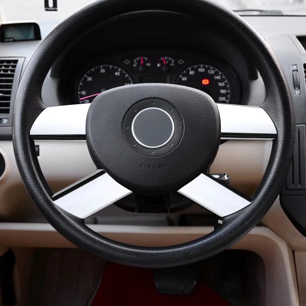 Vista de las piezas aplicadas sobre el volante