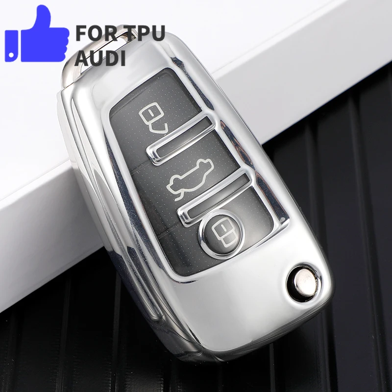 Funda TPU transparente para llave remota Audi A1 A3 A4 - imagen 4