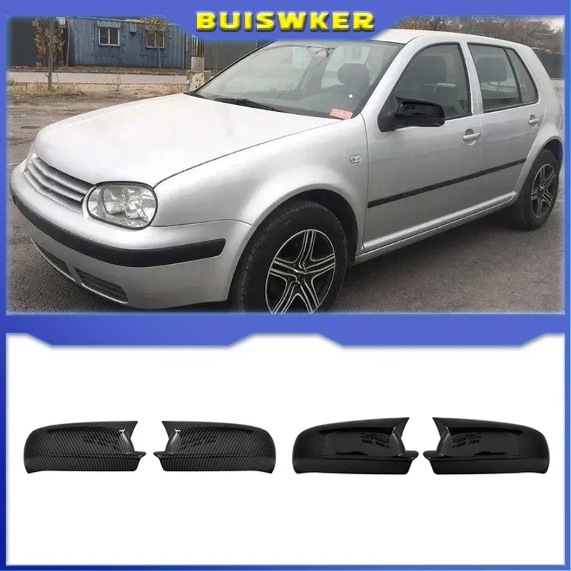 Kit espejo lateral tipo murciélago negro brillante VW Golf MK4 Bora 1999-2006