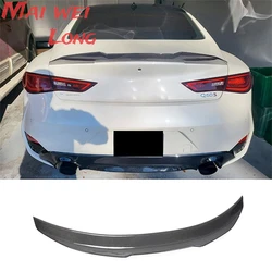 Alerón trasero negro de ABS Infiniti Q60/Q60S 2017-2023 sin pintar