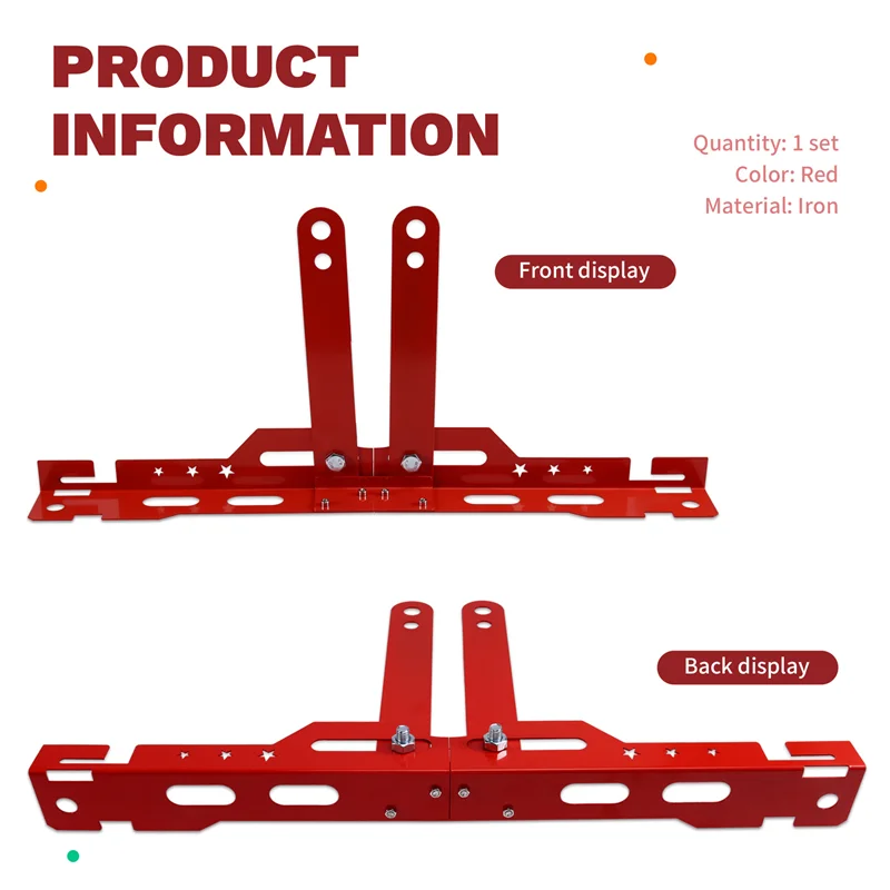 AB56 Alineador de ruedas ajustable con placas de alineación rojas - imagen 4