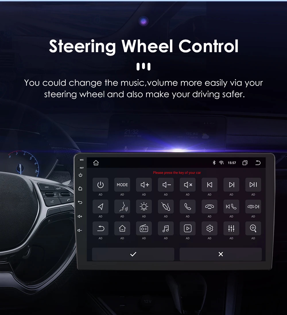 Radio de coche Android 2Din para SUZUKI GRAND VITARA/Escudo 2005 2006 2007 2008-2015 reproductor de vídeo Multimedia GPS estéreo 4G rds Carplay - imagen 3