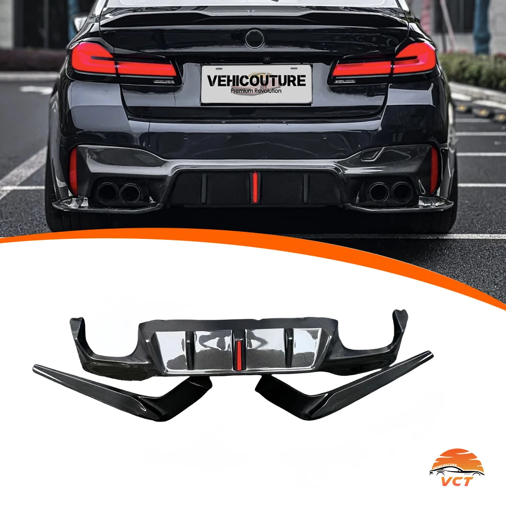Difusor trasero 3D de fibra de carbono para BMW 5 Series G30 M5 F90 - imagen 5