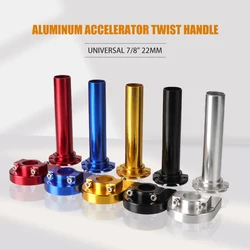 Acelerador giratorio de aluminio universal para moto con empuñadura