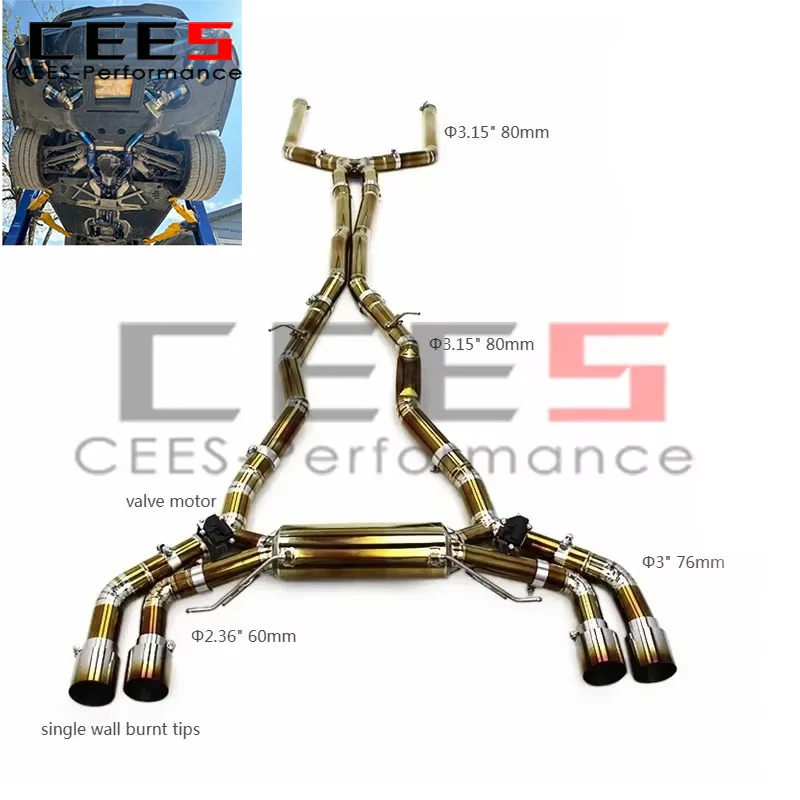 cees Escape deportivo Valvetronic BMW M5 F90 4.4T fibra carbono - imagen 2