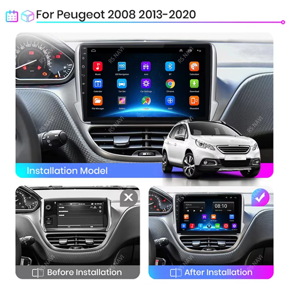 Vista frontal del autorradio