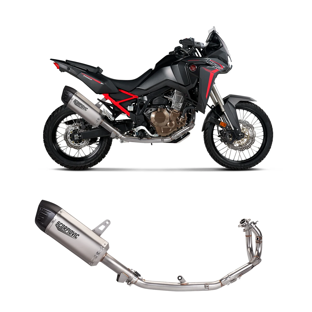 Tubo enlace medio delantero acero inoxidable – Honda CRF1100L - imagen 5