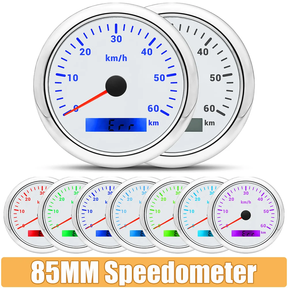 Velocímetro náutico impermeable LED – indicador de velocidad
