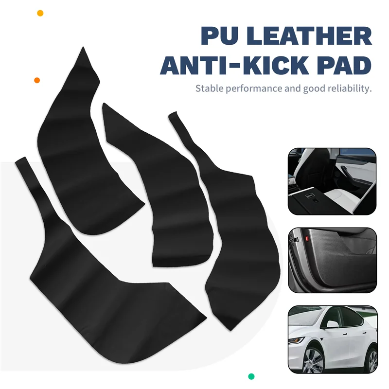 AB56 Protector de umbral para Tesla Model Y 2025 - Cuero sintetico - imagen 5