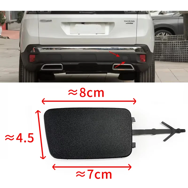 Tapa Gancho Remolque Trasera para Peugeot 3008 4008 5008 - imagen 3