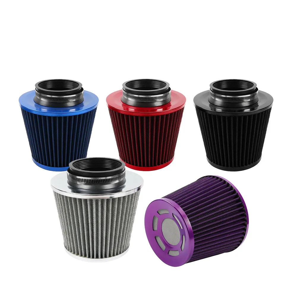 Filtro de aire deportivo cónico universal de alto flujo, 76 mm - imagen 2