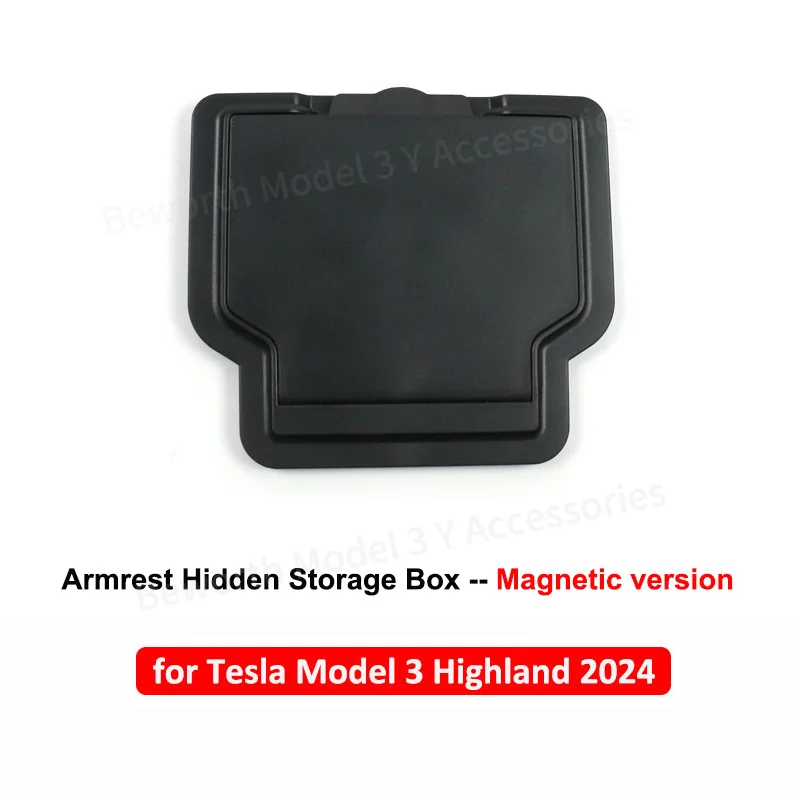 Reposabrazos oculto para Tesla Model 3 2024 - organizador de consola - imagen 5