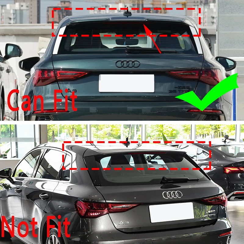 Tapa de alerón trasero para Audi A3 S3 RS3 8Y Sportback