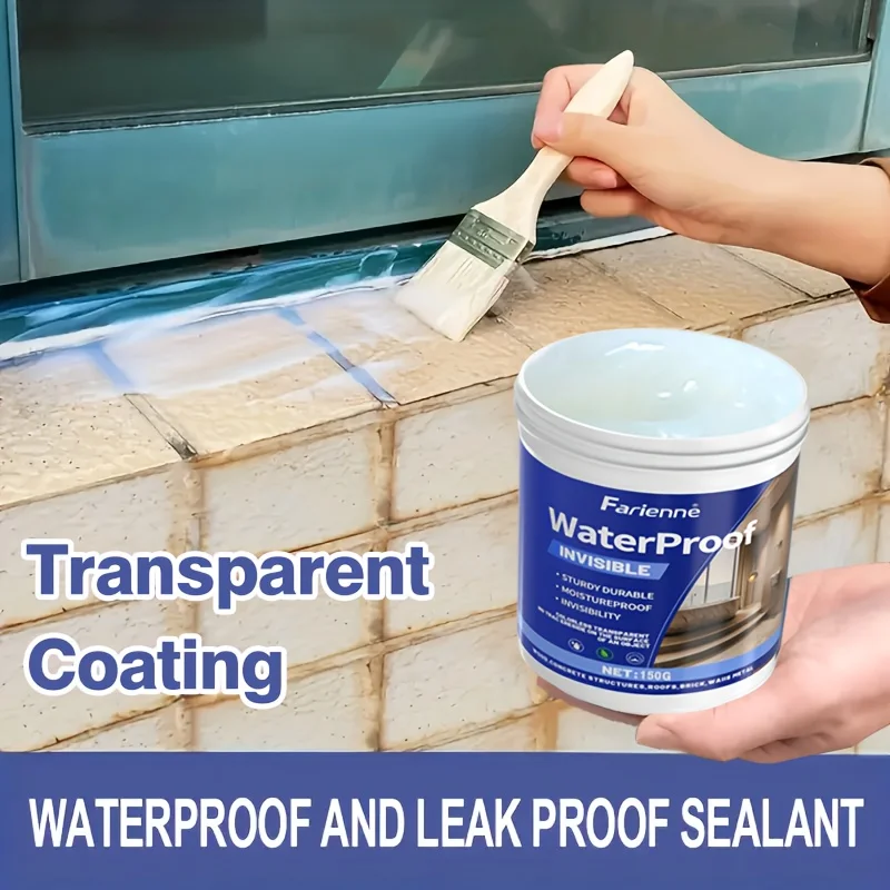 Sellador impermeable transparente para reparar fugas recurrentes