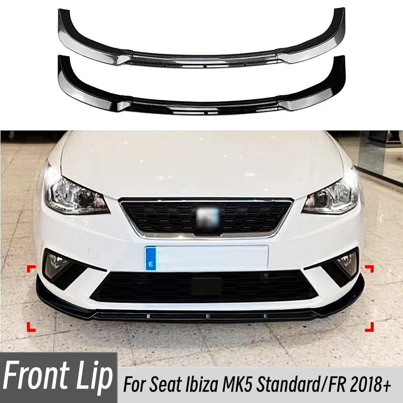 Splitter delantero Seat Ibiza MK5 2018 labio parachoques deportivo