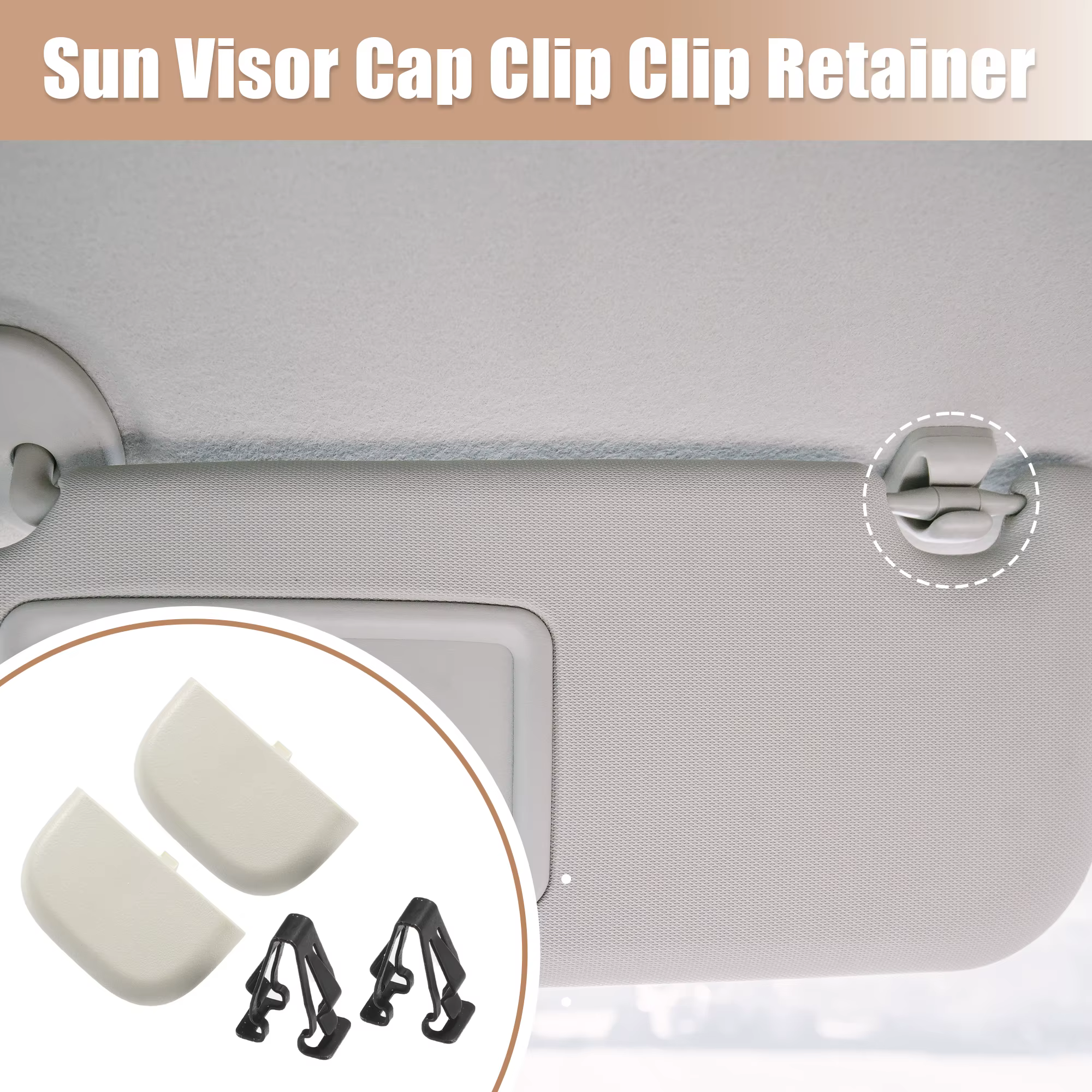 UXCELL DS7Z-54672A40-AF Clip de parasol para Ford Fusion y Lincoln MKZ - imagen 3
