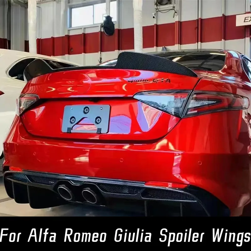 Alerón trasero de carbono real para Alfa Romeo Giulia