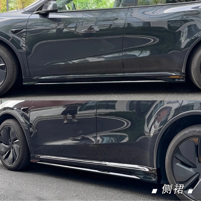 Kit aerodinámico Tesla Model Y 2025 – faldas laterales + splitter + lip trasero - imagen 4