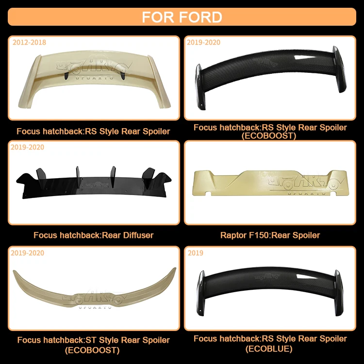 Alerón trasero fibra carbono Ford Raptor F-150 (2015-2020) - imagen 4