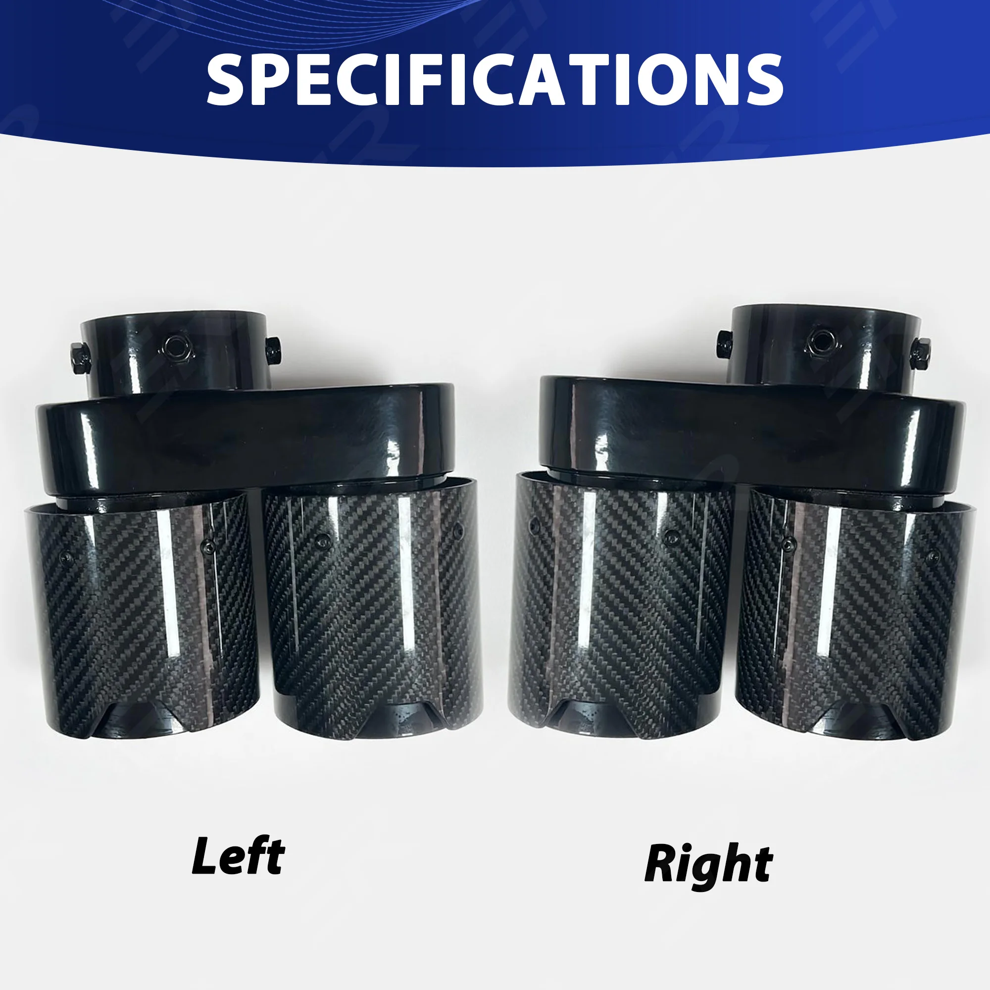 Terminal de escape ER negro de acero inoxidable 304 para BMW - imagen 5