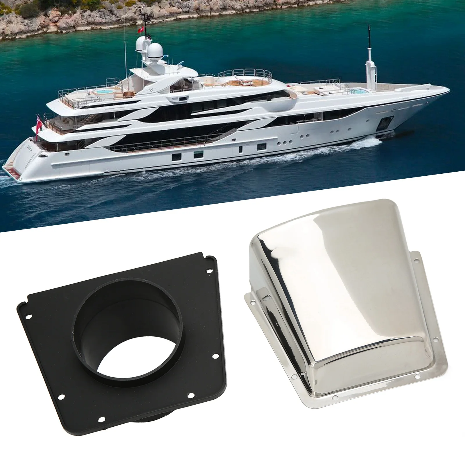 Cubierta ventilación inox 304 base nailon – Barcos y Yates - imagen 3