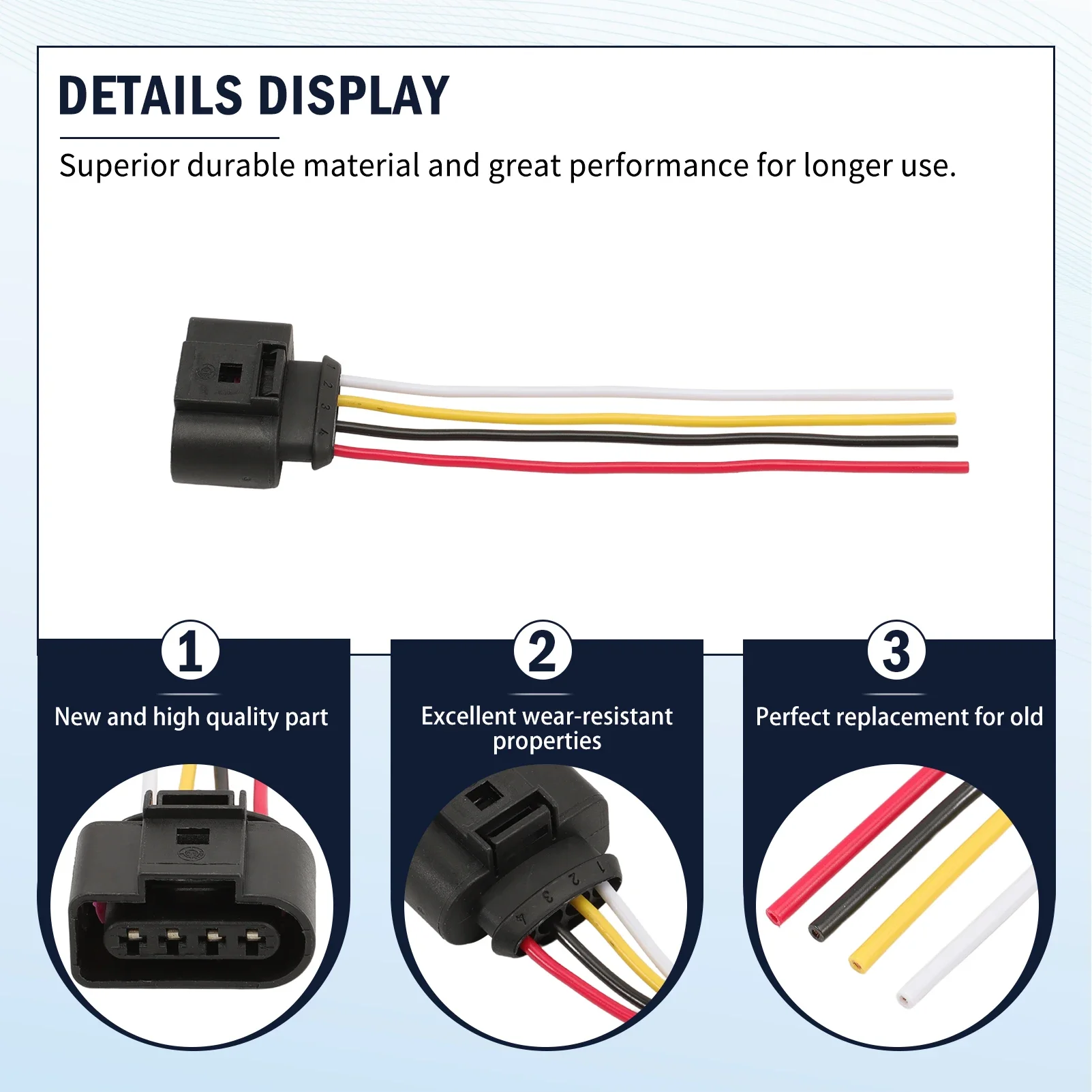 Coleta con cable sensor temperatura aire Audi Q3 Q7 1J0973704 - imagen 4