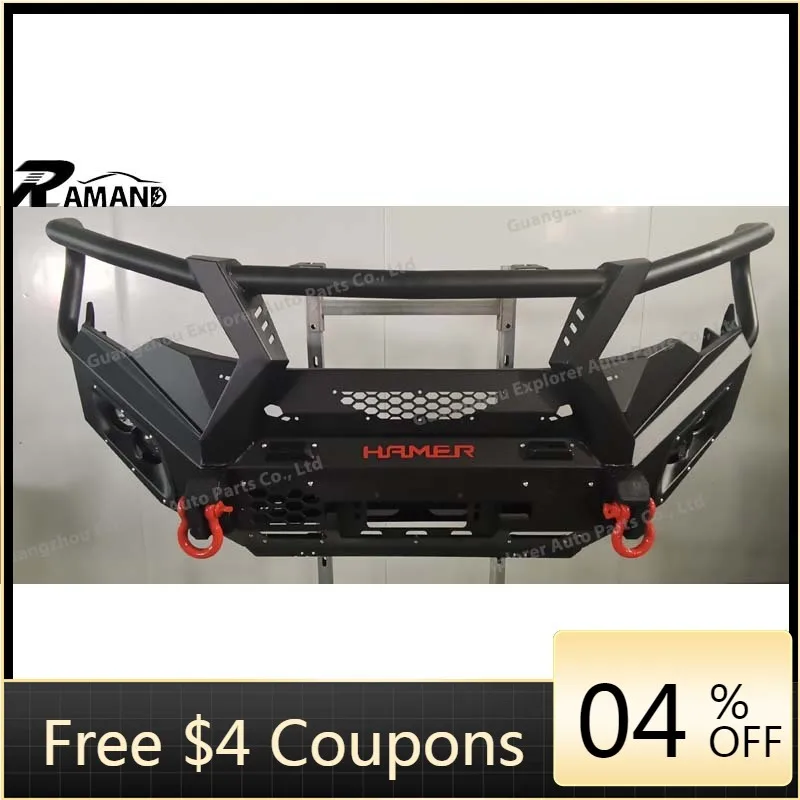 Parachoques delantero Hamer 4x4 con barra de refuerzo – Isuzu Dmax