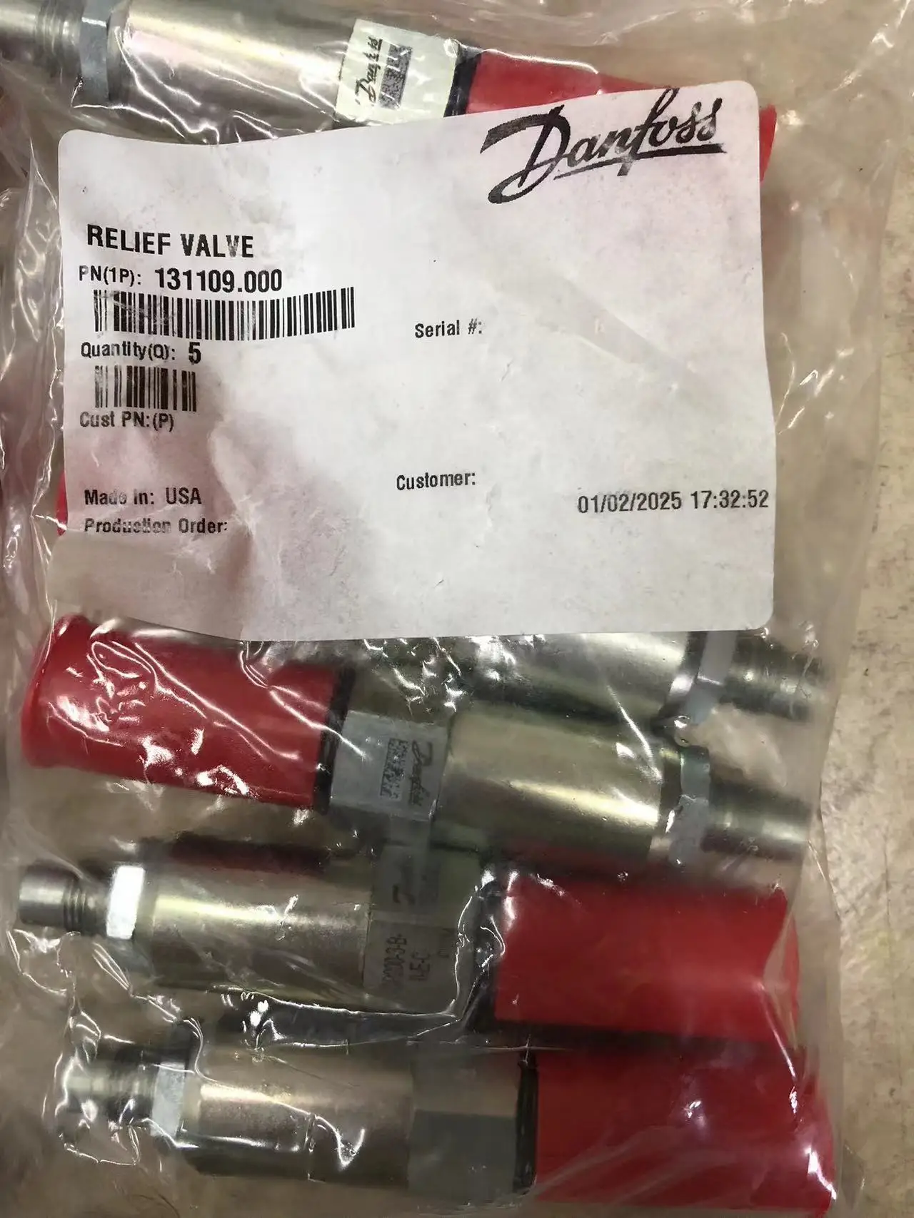 Válvula alivio Danfoss CP200 – 131109.000 Comatrol Original - imagen 3