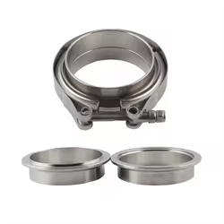 Abrazadera V-Band autoalineable macho-hembra CNC de acero inoxidable
