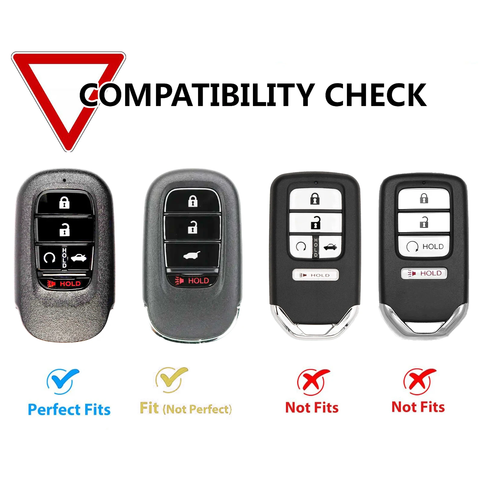 Funda fibra carbono llave coche Honda Civic Accord Pilot HR-V CR-V - imagen 2