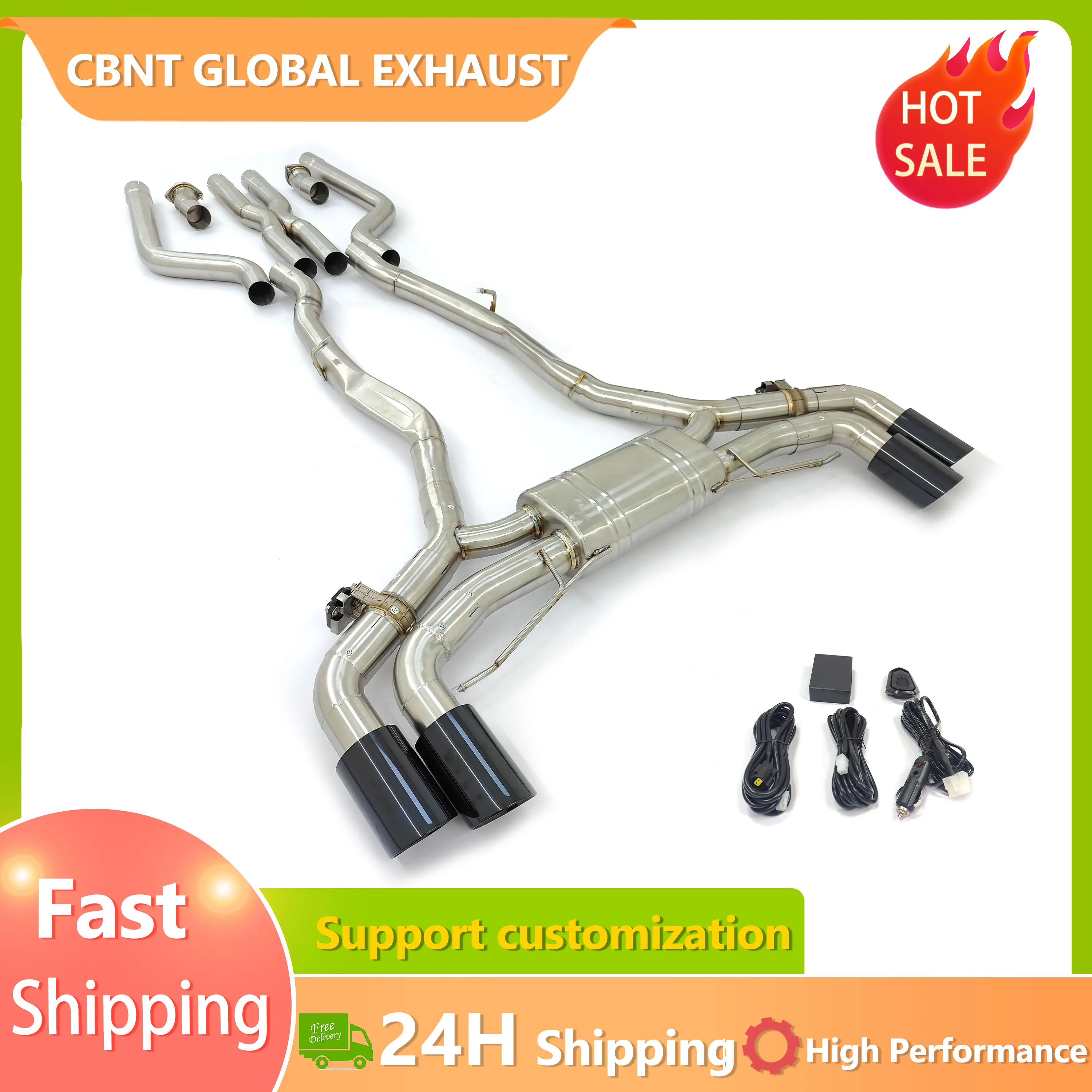 Escape deportivo CBNT Catback Valvetronic BMW X5M F95 / X6M F96 4.4T