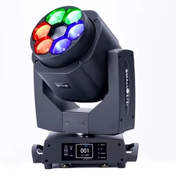 Equipo de Dj profesional, luz con cabezal móvil, 7x15W, a todo Color, Rgbw, LED, enfoque, ojo de abeja, Zoom, iluminación de escenario de lavado para fiesta y espectáculo