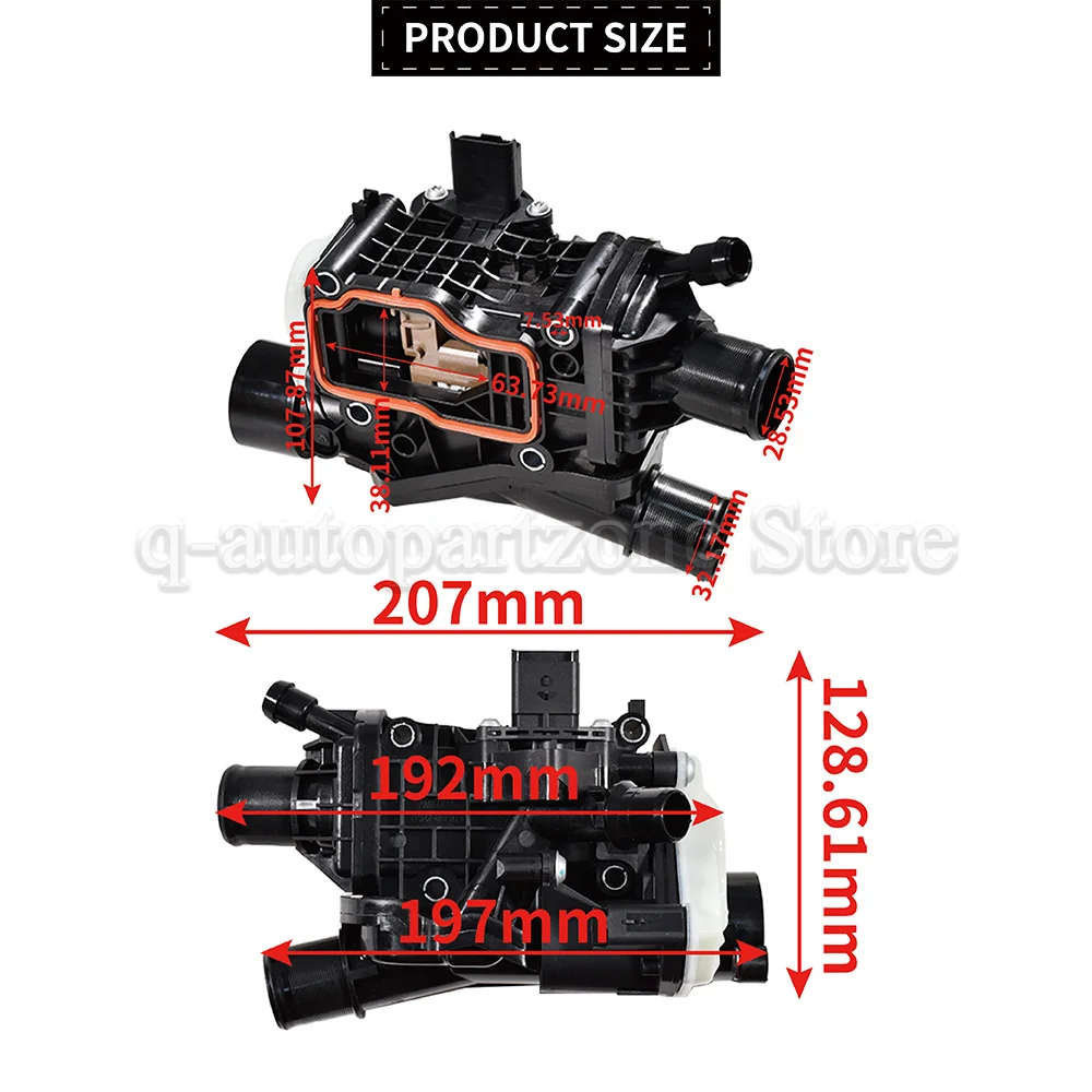 Termostato y carcasa 9804160380 para Peugeot, Citroën y Ford 2.0 HDi diésel - imagen 2