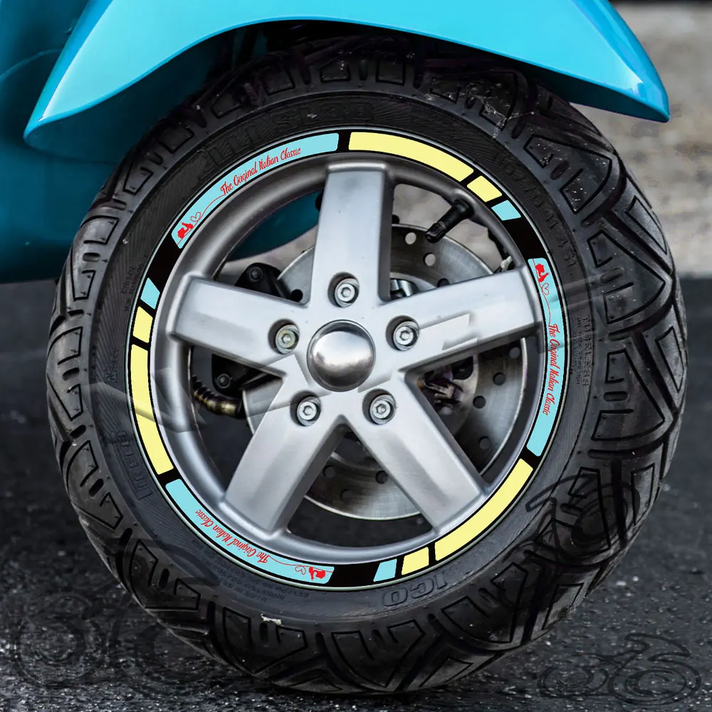 Pegatina impermeable para llanta de moto Vespa Primavera, Sprint y GTS - imagen 4