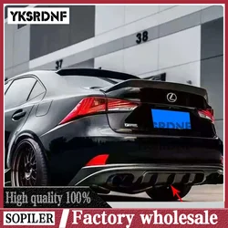 Difusor trasero con labio ABS negro carbono Lexus IS 2014-2016