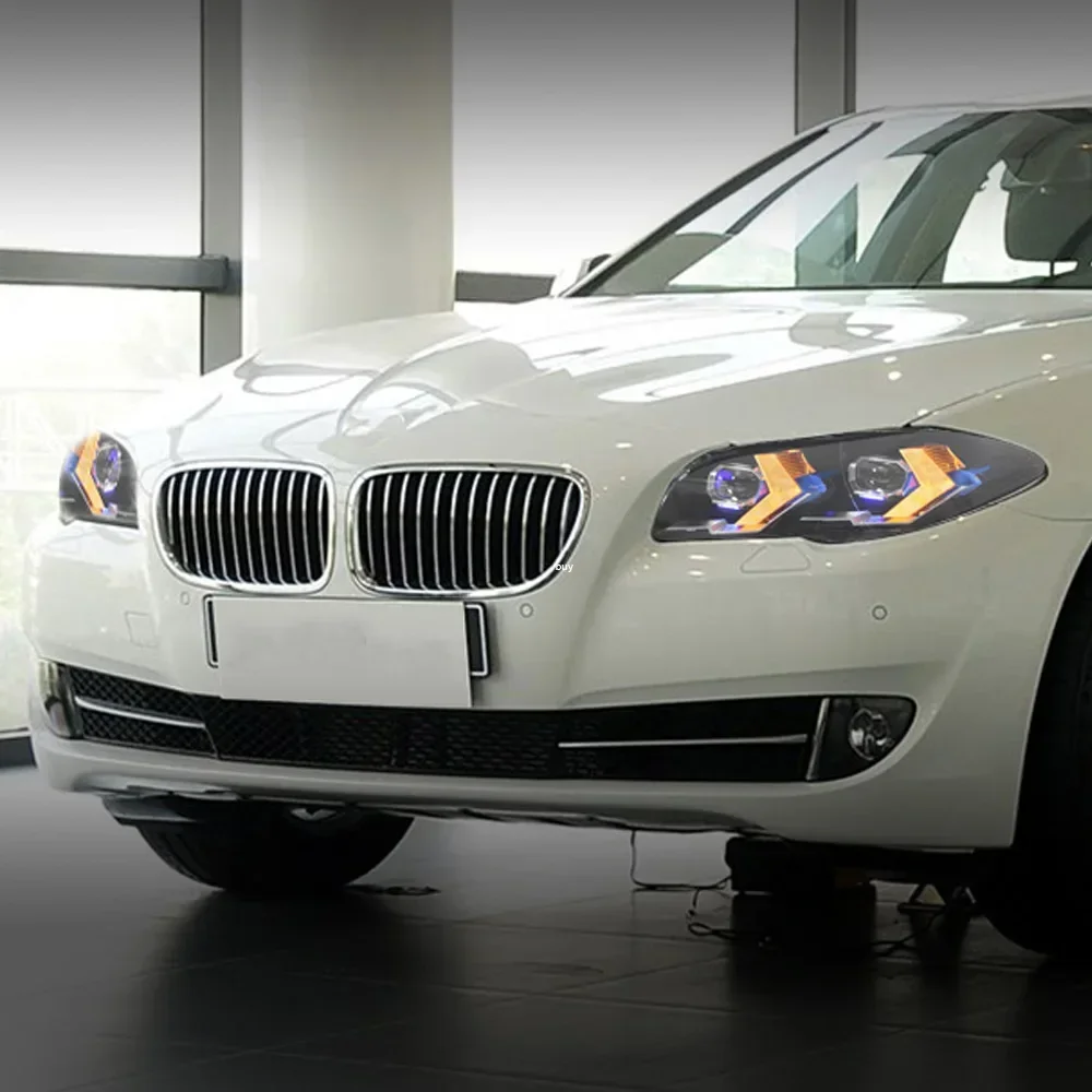 BMW Serie 5 F10-F18 faros automáticos LED con proyector estilo G30 - imagen 5