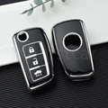 3 button black cover