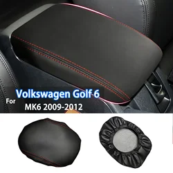 Reposabrazos central de cuero PU para VW Golf 6 MK6 (2009-2012)