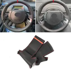 Funda de volante de cuero perforado con tira roja – Citroën C4 Picasso