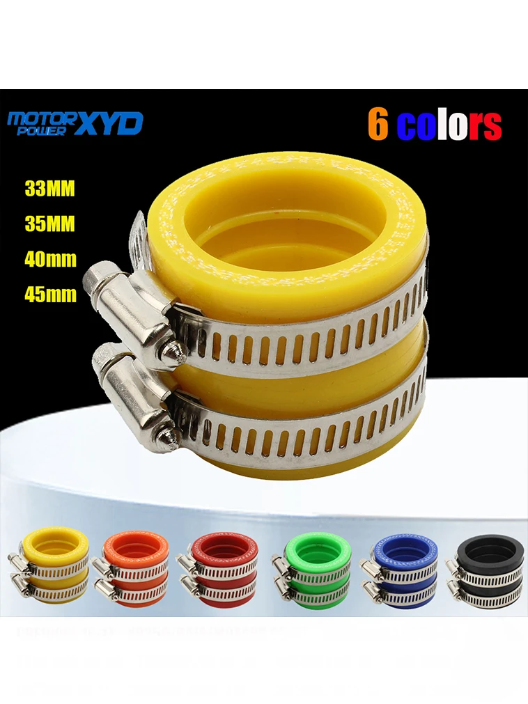 Adaptador de goma azul para carburador de motocicleta