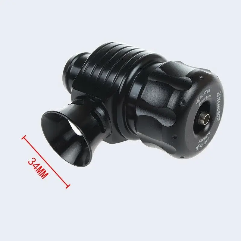 Válvula de descarga turbo BOV Supersonic ajustable 25 mm negra - imagen 4