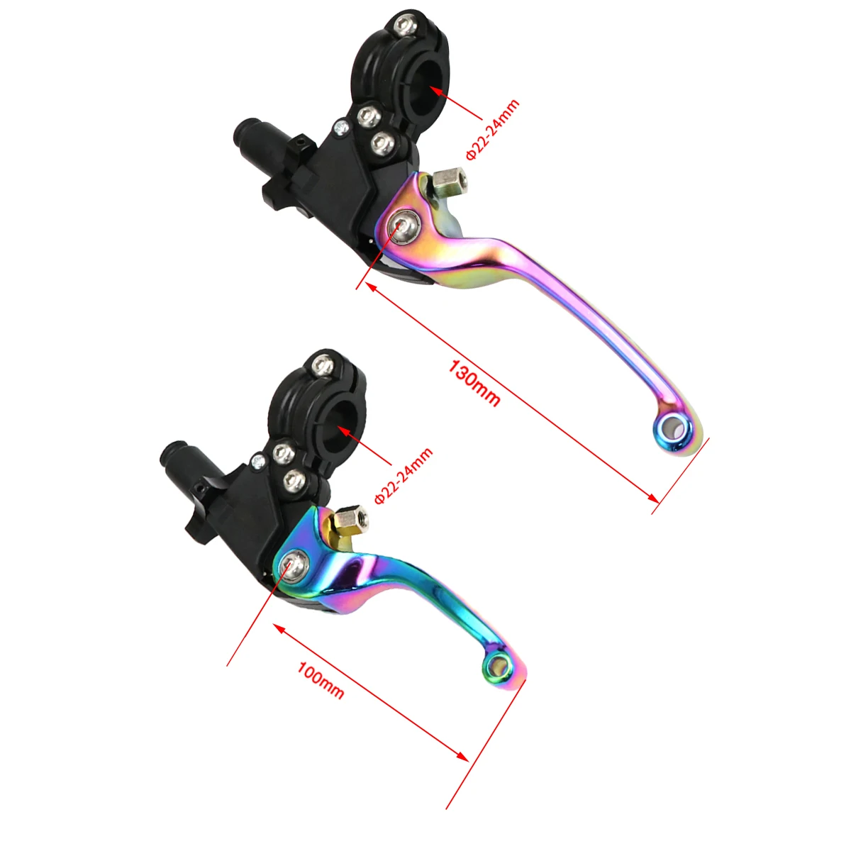 Palancas de freno y embrague coloridas para motocicleta Harley - imagen 5