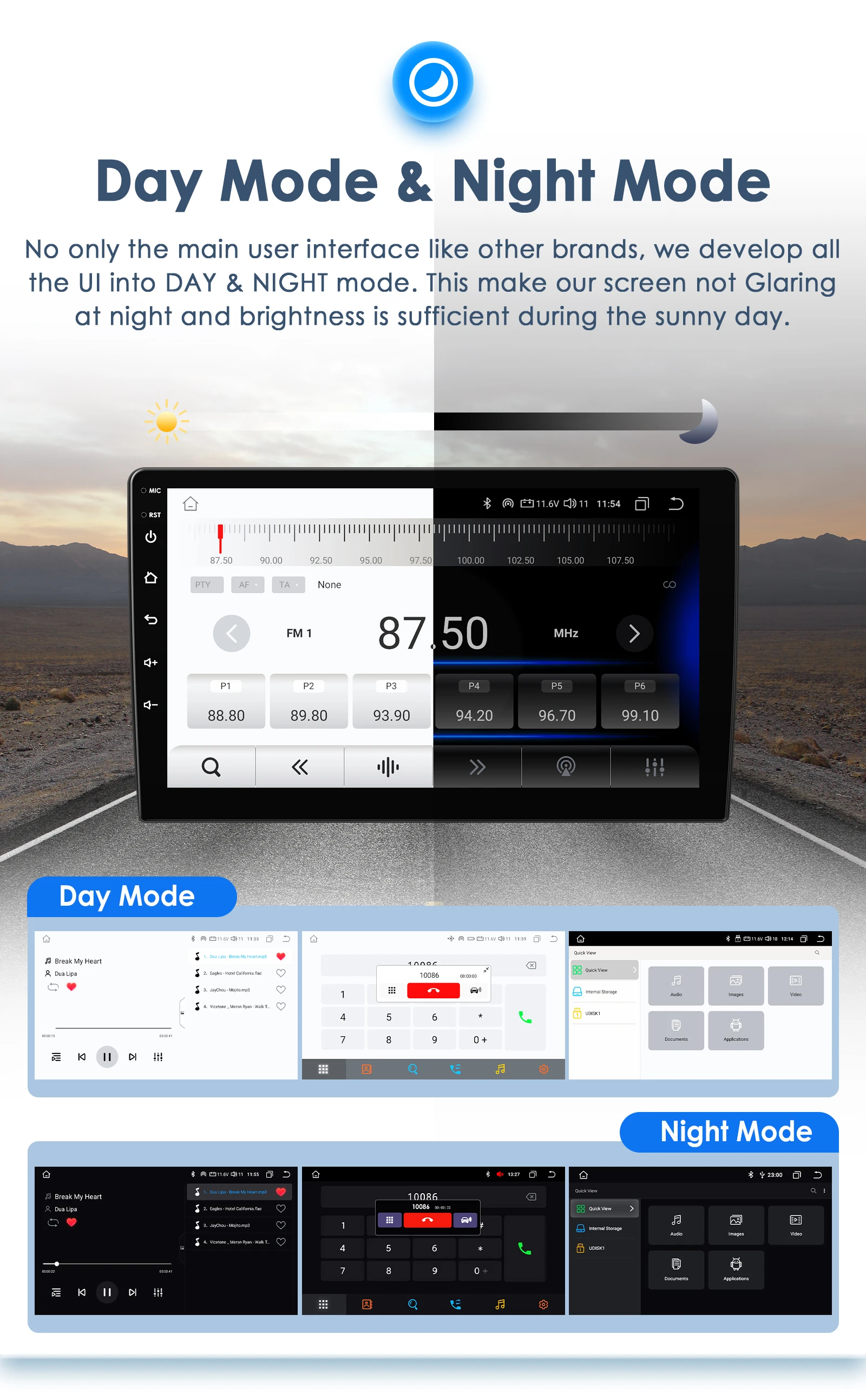 Hizpo Autoradio 2DIN Android Auto CarPlay para Smart Fortwo 451 - imagen 3