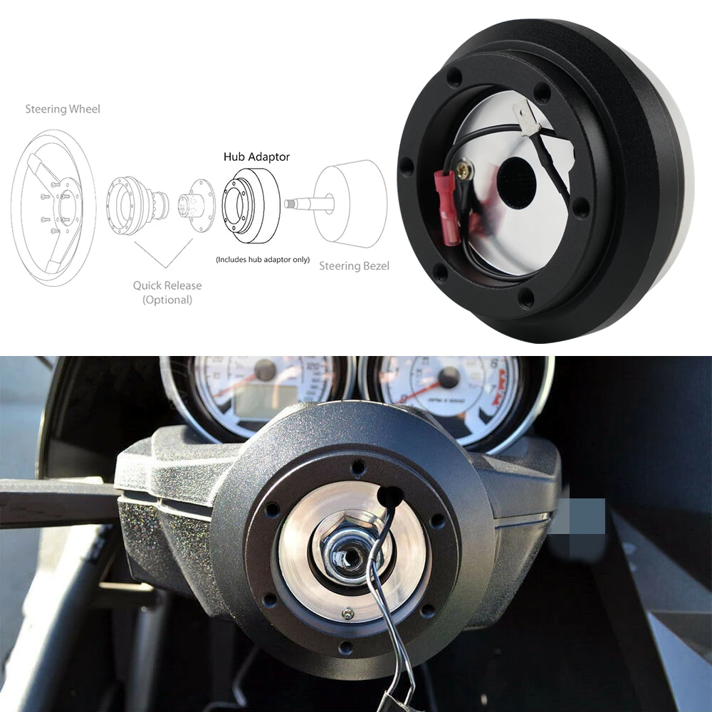 Adaptador de buje corto para volante Honda Civic y Accord - imagen 4