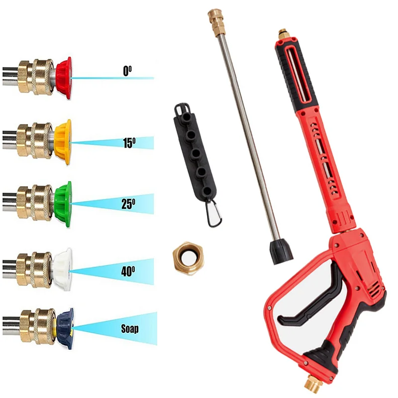 Pistola para hidrolimpiadora con lanza extensible y boquillas intercambiables - imagen 3