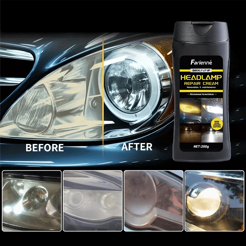 Crema restauradora de faros FARIENNE para oxidación, rayones y neblina - imagen 3